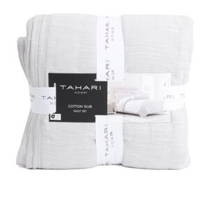 Tahari Home Cotton Slub Quilt Set